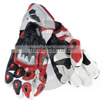 Leder Rot leather gloves Handschuh New Style Leather Motor Bike Racing Gloves