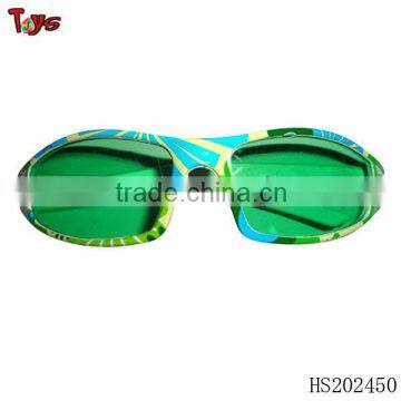 green cool plastic glasses