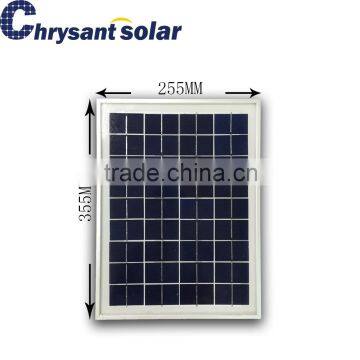 10W 18V Polycrystalline Solar Panel With Aluminum Frame