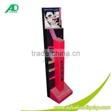 Cosmetics Cardboard Display Stand , skincare/mac cosmetic display racks