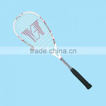 Carbon and aluminium squash racket