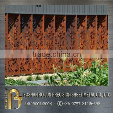 manufacturing custom decorative wedding screen room divider , laser cutting metal screen made in china