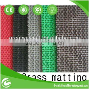 outdoor scraped grass mat pvc