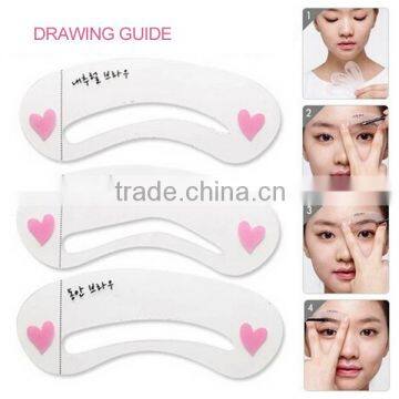 3 Pcs/ set Magic Eye Brow Guide Templates Class Drawing Guide Eyebrow Styling Tool Stencils