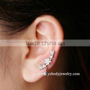 Surgical Steel Star Shaped Tragus Ear Piercing Jewelry