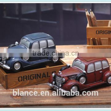 new design resin model car figurine rotro design ornaments