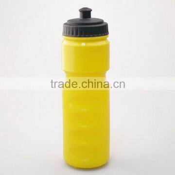 high quality yellow squeeze PE clear plastic drinking water bottles for travel