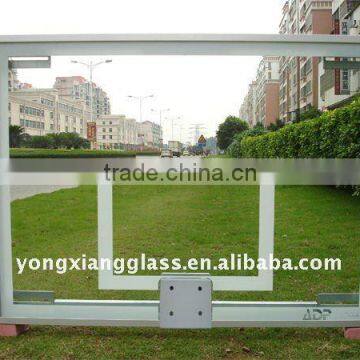 super high intensity steel structure glass basketball backboard