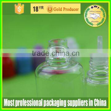 wide mouth plastic squeeze dropper bottle with cap