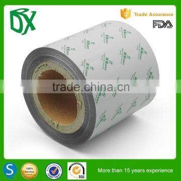 High quality plastic printed Aluminum foil laminated roll film packaging for biscuit