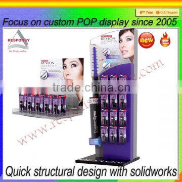 department store custom display rack for make up
