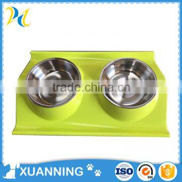 Colorful Dogs Application and Pet Bowls & Feeders Type Dog Double Diner Pet Bowls Remote Pet Feeder