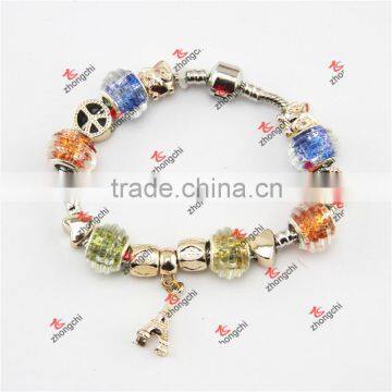 Fashion Snake Chain Glass Beads Bracelet Jewelry (POD60229)