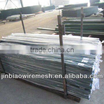 galvanised +pvc coated wire mesh fence post /square post