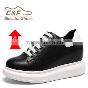 2016 new hidden increasing shoes black women shoes