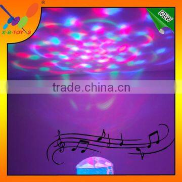 2014 newest colourful changing LED projection Lamp with music.Creative Rotating Music projector night light.