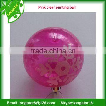 Pink Plastic Christmas Decoration ball