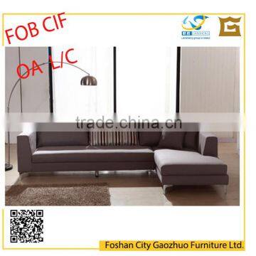 living room furniture modern design 3 seater corner sofa with chaise lounge LSS002