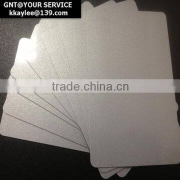 Silver PVC blank card