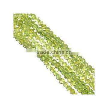 Peridot Roundell Beads String