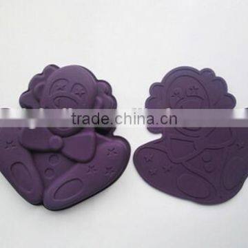 2015 Hotsale Food Grade Clown Shape Silicone Mat