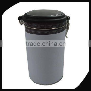 Metal coffee tin box/2016 popular fashion coffee tin box/cylindrical coffee tin box