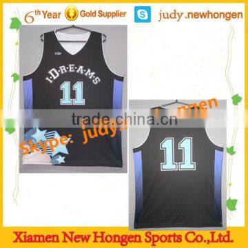 wholesale best 2016 basketball uniform, color black jersey basketball