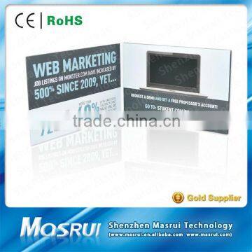 China Supplier Customized Printing 1.8" - 10" LCD Screen Video Brouchure / Promotional Gift Card with 2 GB Momery