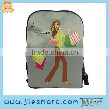 JSMART backpack M&L cartoon photo printing school bag design varied