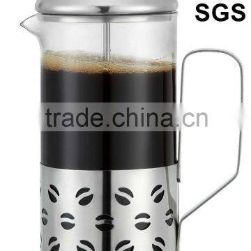 High quality stainless steel french coffee press (0.35L,0.6L,0.8L,1.0L)