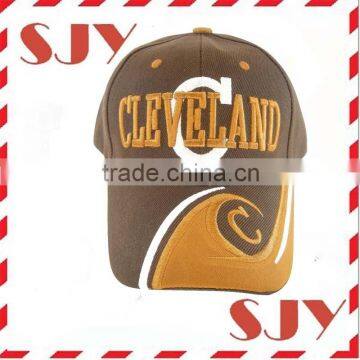 Wave Pattern Custom 3D Embroidery Baseball Cap Hat