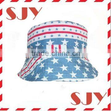 Custom bucket caps and hats for countries flag