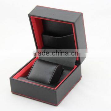 Luxury black leather watch box for men