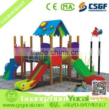 hot sale used kids swing school outdoor playground slide equipment