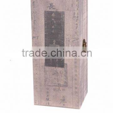 top grade leather wine box & wooden wine gift box