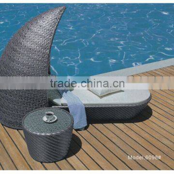 Rattan nest shape Outdoor Sun Bed