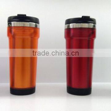 2016 Newly Design Premium 18/8 Stainless Steel Car Travel Mugs Coffee Mug With Screw Top & Bottom photo-3