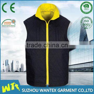 100% polyester construction sleeveless worker winter vest