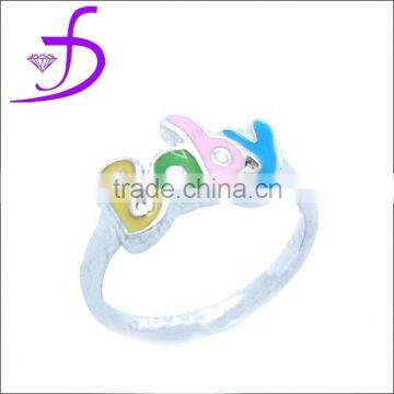 Factory direct sale 925 silver jewelry, Handmade Silver cute baby ring