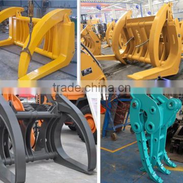 Customized PW150ES-6 Excavator Log Grapple, PW150 Wearable Log Fork for sale