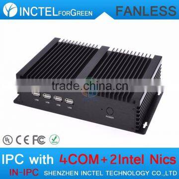 Fanless Car PCs Auto Boot Intel Celeron C1037U 1.8G USB 3.0 Dual Gigabit Lan 4 COM Desktop Computer pc photo-4