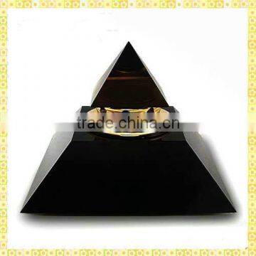 New Designed Black Crystal Pyramid Perfume Bottles For Room Decoration Furnishing Articles