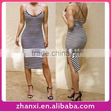 Wholesale midi sexy designer one piece short dress of women designs frocks