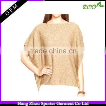 16FZLS07 High quality linen poncho for women 100% linen clothing
