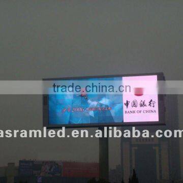 two dual side face double PH10 two face led programmable sign display board, double sided outdoor scrolling led sign