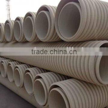 Plastic pvc-u corrugated pipe non pressure drainage pipe 200mm 300mm