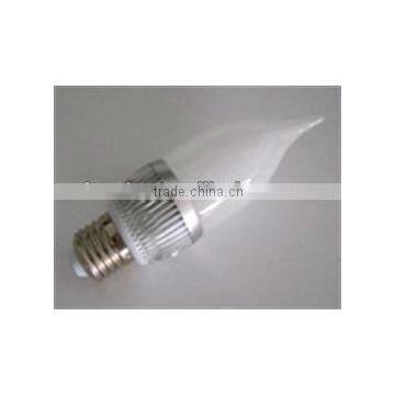 CE ROHS TUV CERTIFICATE E27 3W 250LM CANDLE LED BULB