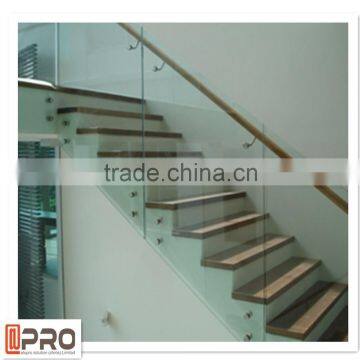 New design modern stair railing glass aluminium balustrade