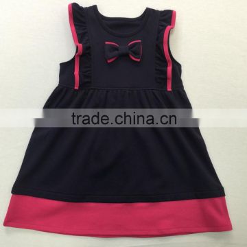 100% cotton baby girl fashion dress