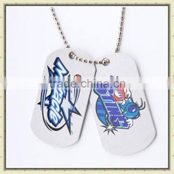 customized cheap aluminium couple dog tags